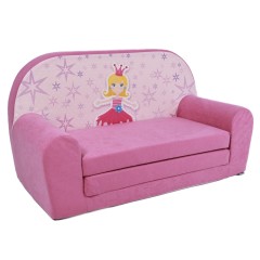 Petit canapé enfant convertible motif étoiles