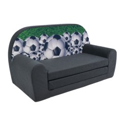 Petit canapé enfant convertible motif football
