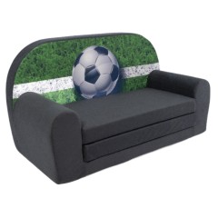 Petit canapé enfant convertible motif football