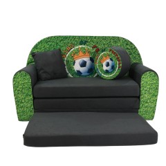 Grand canapé enfant convertible motif football