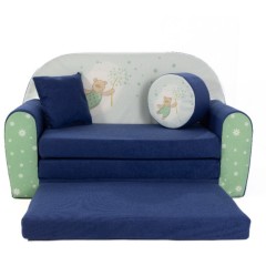 Grand canapé enfant convertible motif pissenlit