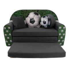 Grand canapé enfant convertible motif football