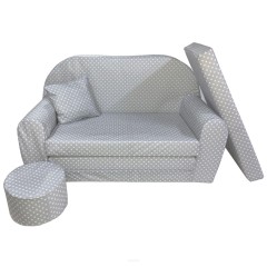 Grand canapé enfant convertible motif étoiles