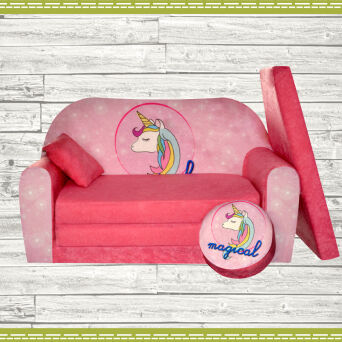 Sofa convertible enfant Licorne magique