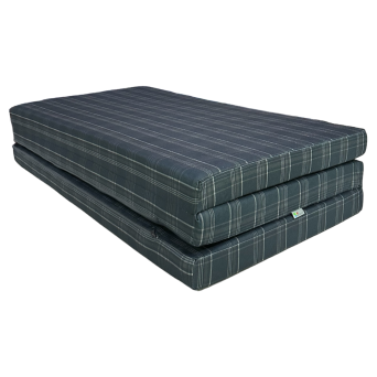 Matelas d'appoint pliant deux personnes 195x120x7cm motif Écossais VW GTD XL – Confort Ultime pour Tous