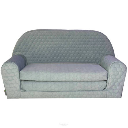 Mini canapé-lit matelassé enfant bleu