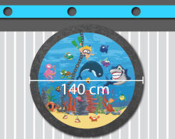 Tapis sac  à jouets pour enfant 2 en 1