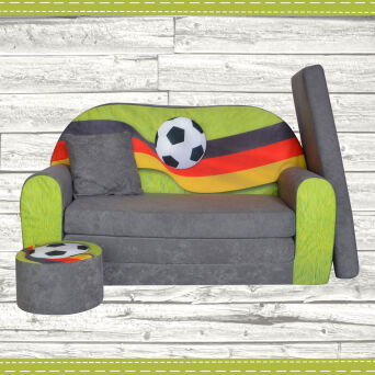 Sofa enfant 2 places convertibles Football Fan Zone DE