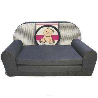 Mini canapé-lit enfant Teddy à rayures