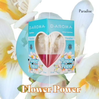 Diffuseur d'Arômes Flower Power 75ml Paradise - Votre Évasion Tropicale à Domicile