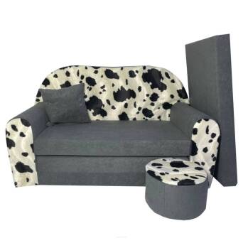 Sofa convertible enfant motif Vache